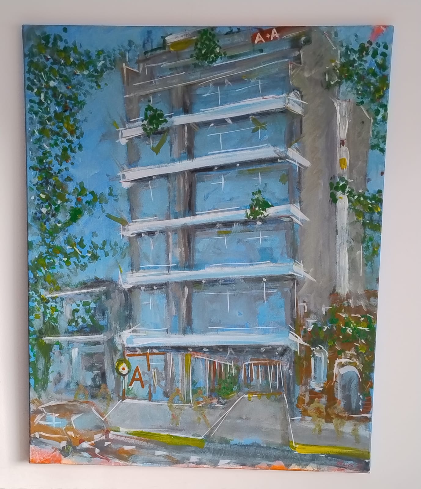 Boceto conceptual del atelier de artista dentro de Arcadia Residence